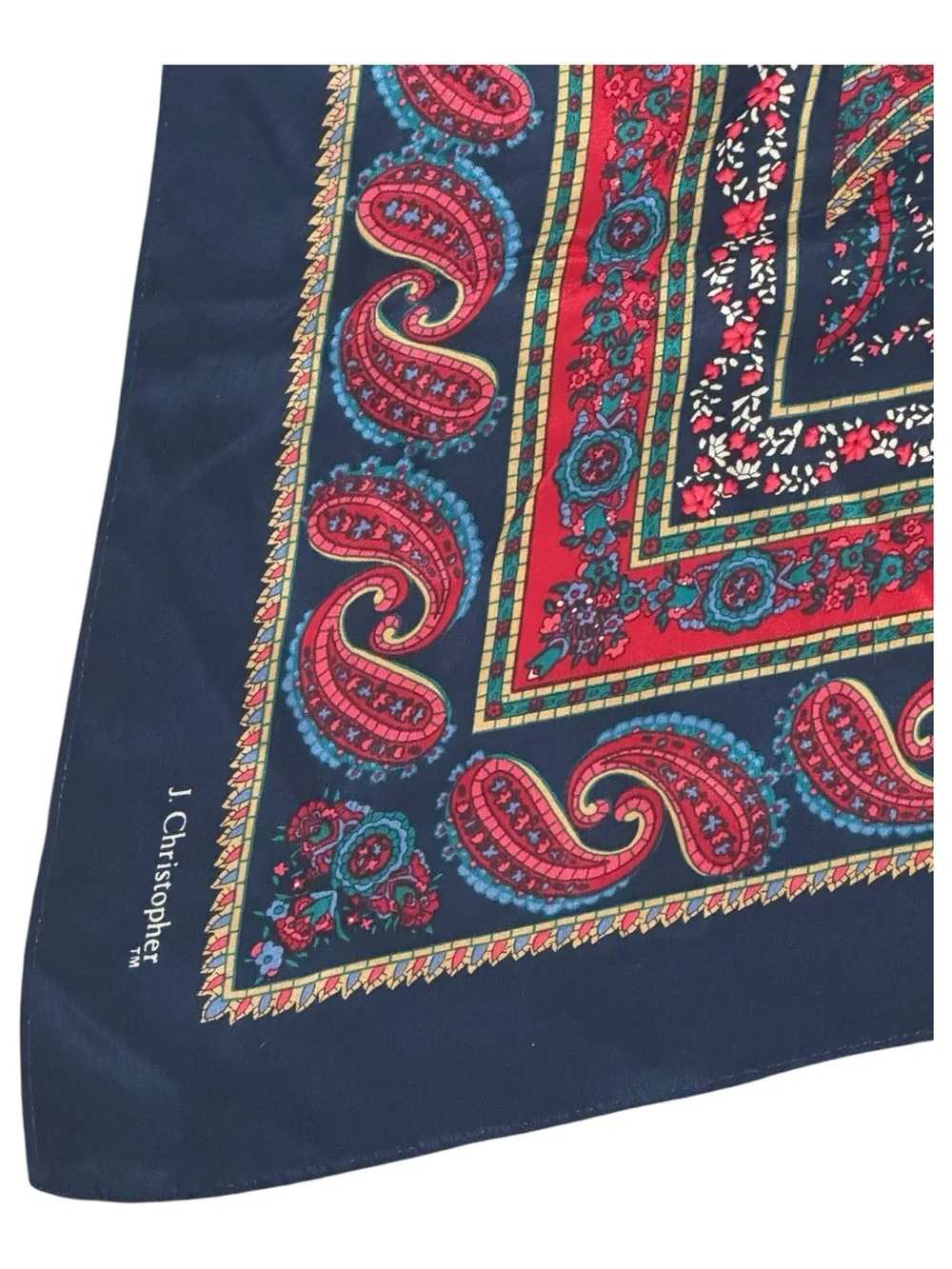 ✨🌸VTG Women’s Floral Paisley Festival Boho Silk Head Wrap Scarf